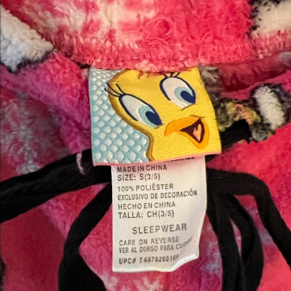 Kids Pink Tweety Bird Pajama Pants - Picture 2 of 3